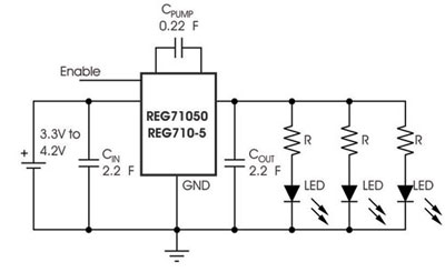 Figure 2. Fixed-Boost Charge Pump(REG710)